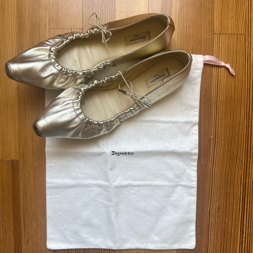 Repetto Women's Metallic Flats - Picture 2 of 7